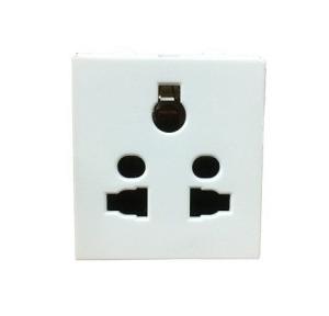 Cona 6A 2 Pin Multi Socket With Shutter, 14056