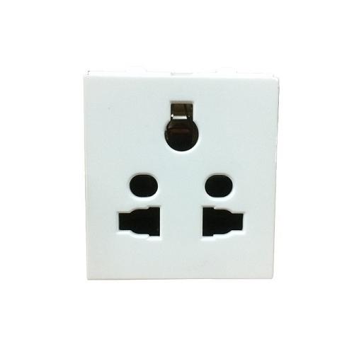 Cona 6A 2 Pin Multi Socket With Shutter, 14056