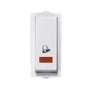 Cona 6A Flow Bell Push Switch With Indicator, 10416