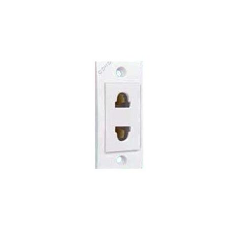 Cona 6A 2 Pin Euro-US Socket, 9106