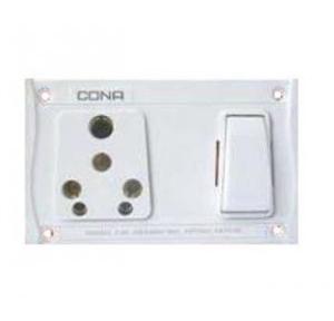 Cona 6/16A 3 In 1 Combined Socket, 7196