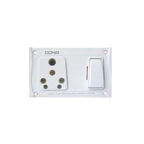Cona 6/16A 3 In 1 Combined Socket, 7196