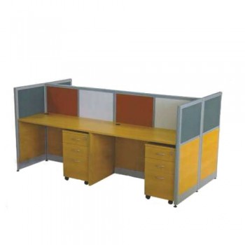 Aakriti Modular Workstations, Set Of 4 desks, 2520 x 1260 x 1200 cm