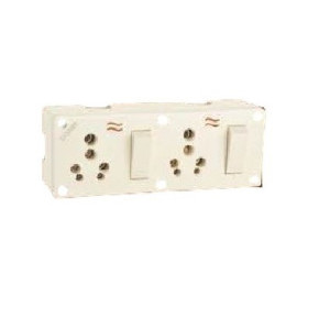 Cona 6A Double Combine (8x1) Socket, 4291