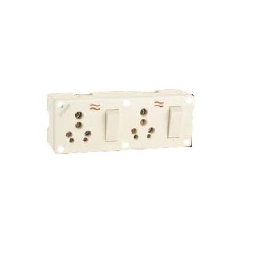 Cona 6A Double Combine (8x1) Socket, 4291