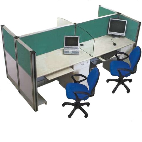 Aakriti Modular Workstations, Stratum Set Of 4 desks, 2520 x 1260 x 1200 cm