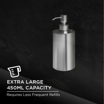Euronics Soap Dispenser ES09 Heavy Trafffic Stainless Steel 304 Grade 450ml