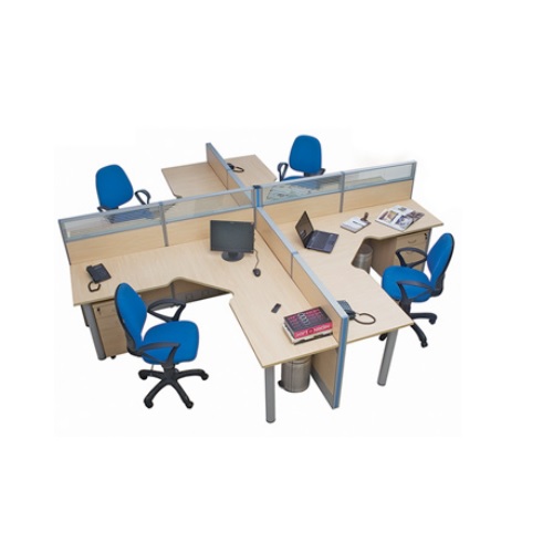 Aakriti Modular Workstations, Set Of 4 desks, 3660 x 3660 x 1200 cm