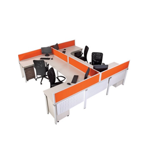 Aakriti Modular Workstations, Set Of 4 desks, 3000 x 3000 x 1050 cm