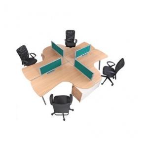 Aakriti Modular Workstations, Set Of 4 desks, 3025 x 2425 x 1050 cm