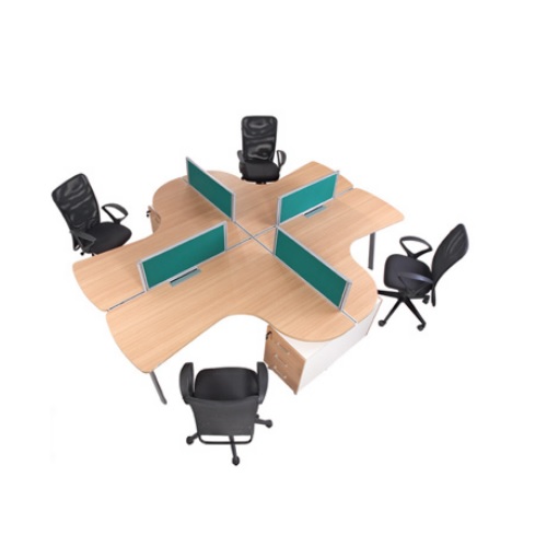 Aakriti Modular Workstations, Set Of 4 desks, 3025 x 2425 x 1050 cm