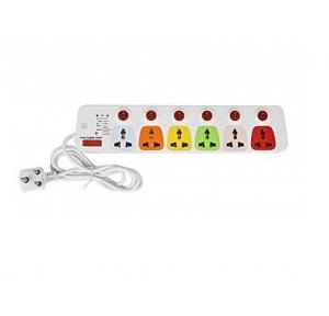 Cona Colour 6x6 Power Strip Spike Suppressor, 3336