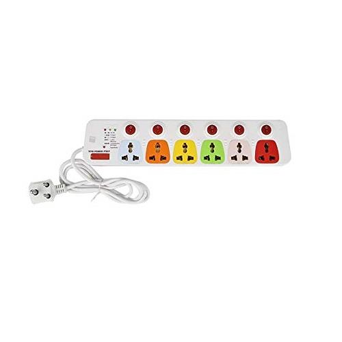 Cona Colour 6x6 Power Strip Spike Suppressor, 3336