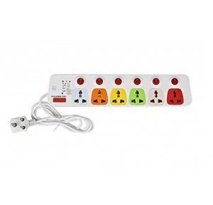 Cona Colour 6x6 Power Strip Spike Suppressor, 2646