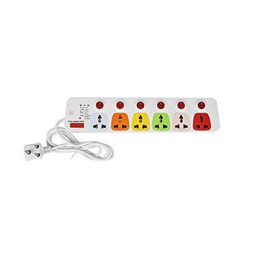 Cona Colour 6x6 Power Strip Spike Suppressor, 2646