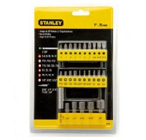 Stanley 29Pcs Screwdriver Insert Bit Set, 68-071-23