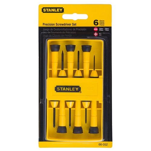 Stanley 6Pcs Bi-Material Precision Screwdriver Set, 66-052