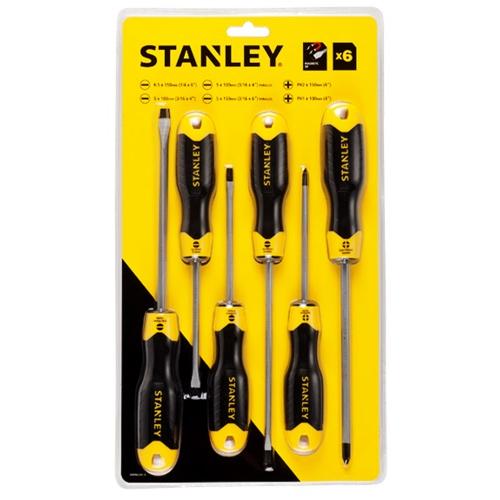 Stanley 6Pcs Cushion Grip Screwdriver Set, STHT65242-8