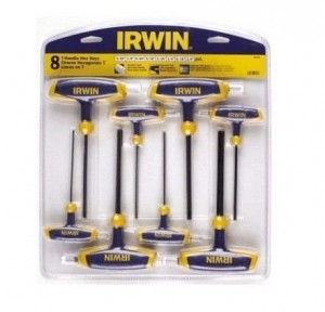Irwin 8Pcs T-Handle Hex Key Set, T9097008
