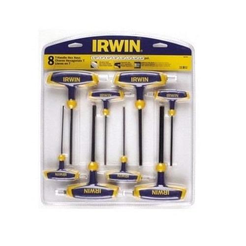 Irwin 8Pcs T-Handle Hex Key Set, T9097008