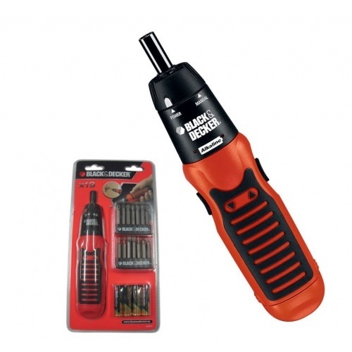 Black & Decker A7073 Alkaline Screwdriver, 6 V, 130 rpm