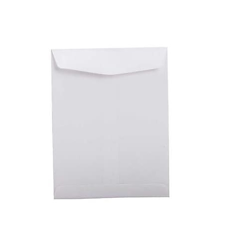 White Laminated Envelope no 82, 10x4 Inch, 120 GSM (Pack of 50 Pcs)