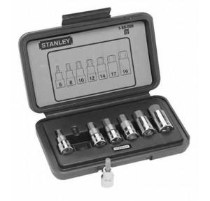Stanley 7 Pcs 1/2 Sq. Drive Hex Bit Socket Set MET, 1-89-099