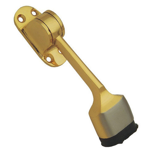 Door Stopper Brass, 4 Inch (Gold)