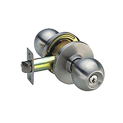 Dorset Round Cylindrical Door Lock With Four Key, Etto (SM) SS