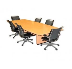 Metal Table With Wood Top For Meeting room, 1200x2400x750 mm