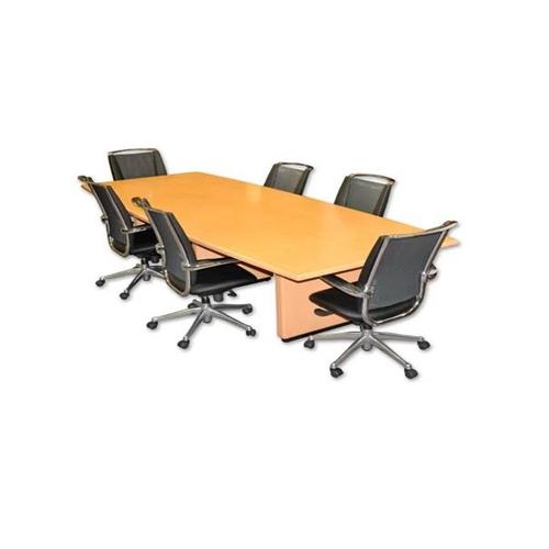 Metal Table With Wood Top For Meeting room, 1200x2400x750 mm