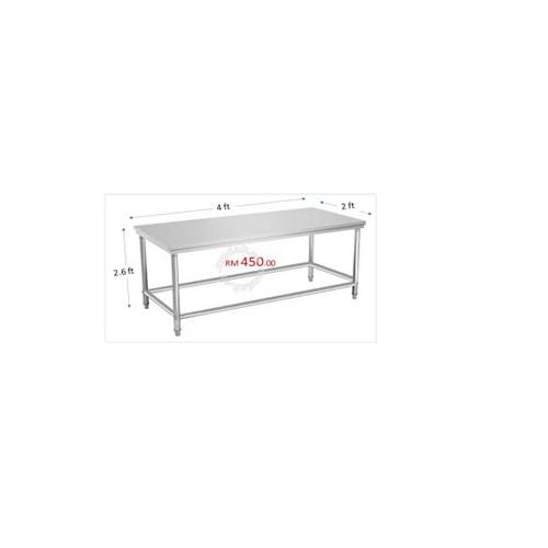 Metal Kitting Table With Wood Top, 1200x600x750 mm