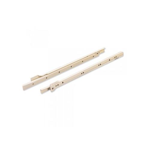 Ebco Bottom Mounting Drawer Slides Ivory 600 mm, BMDS 60