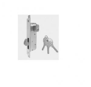 Ebco Nickel Plated Sliding Door Lock 1 Way Key, SLDL-A21