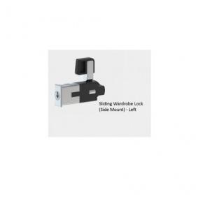 Ebco Nickel Plated Sliding Wardrobe Lock (Side Mount) L/R, P-WLS2-SM-R