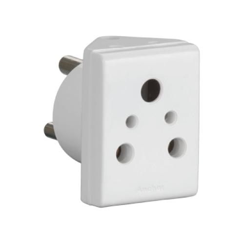 Anchor Smart 16A Ivory Pilot Multi Plug, 3166IV