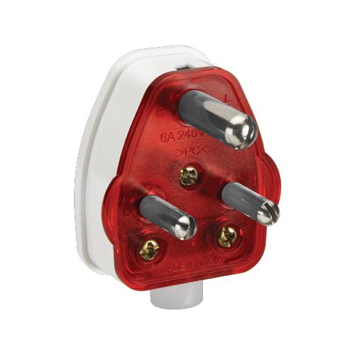 Anchor Smart 16A 3 Pin Red Base Plus White Plug Top, 38637R
