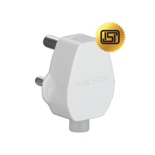 Anchor Smart 6A 3 Pin Ivory Super Plug Top, 51348