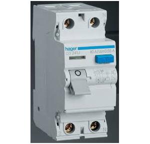 Hager 300mA 25A RCCB High Immunity, CQ225J