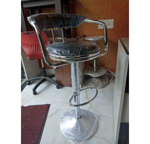 Bar Stool 500 X 500 Stainless Steel & Leather Cushion