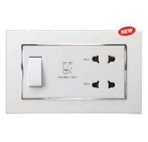 Anchor Penta 20A Shaver Socket with GINA Plate, 65707-C