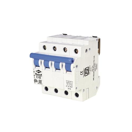 HPL 40A 4P C-Curve Rakshak Miniature Circuit Breaker (MCB )