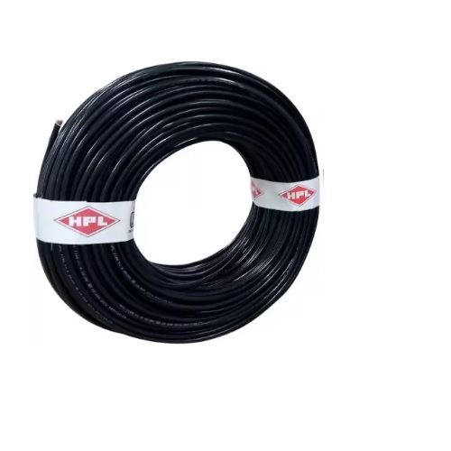 HPL 2.5 Sq. mm Black  PVC Insulated Single Core Unsheathed Industrial Cables, (90 mtr)