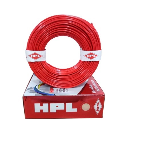 HPL 4 Sq.mm Yellow Insulated Unsheathed Industrial Cables, HHR000400100 (100 mtr)