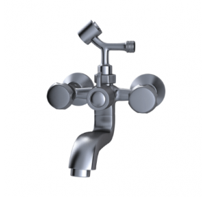 Hindware Contessa Plus Wall Mixer with Hand Shower 
Arrangement (Crutch), F330018CP