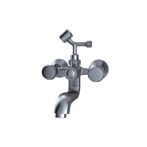 Hindware Contessa Plus Wall Mixer with Hand Shower 
Arrangement (Crutch), F330018CP