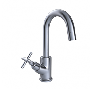 Hindware Axxis Sink Cock with Normal Swivel Spout, F120025CP