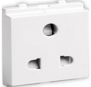 Schneider Opale 6A Uni Socket Outlet with Shutter X2007WH