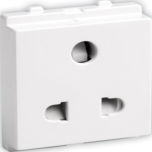 Schneider Opale 6A Uni Socket Outlet with Shutter X2007WH
