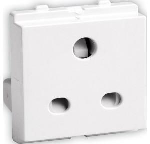 Schneider Opale 6A 2/3 Pin Socket Outlet With Shutter X2005WH